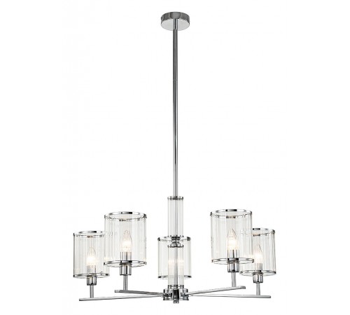 Люстра на штанге Indigo 13022/5R Chrome Dante