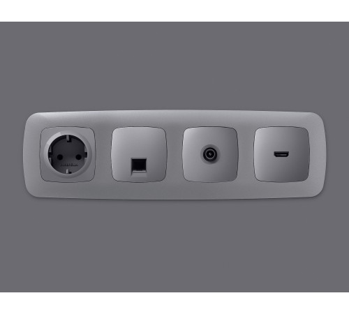 Накладка для розетки RJ-11 или RJ-45 Ambrella Volt OP5120 Quant