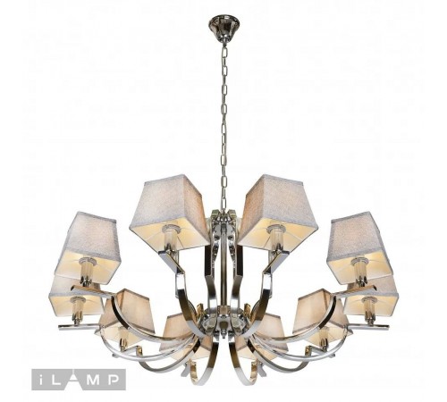 Подвесная люстра iLamp 6943-10 CR Hilton