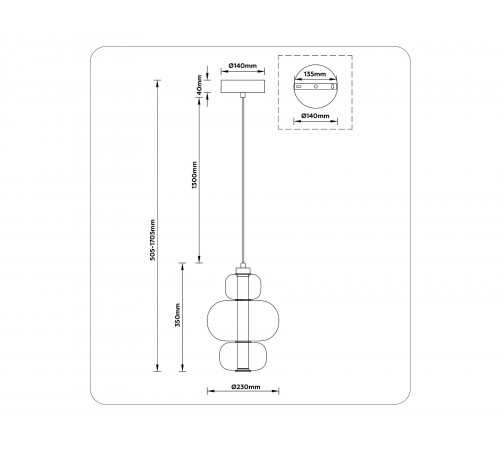 Подвесной светильник Ambrella Light LH11057 LH