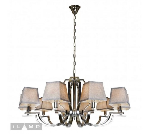 Подвесная люстра iLamp 6943-10 CR Hilton