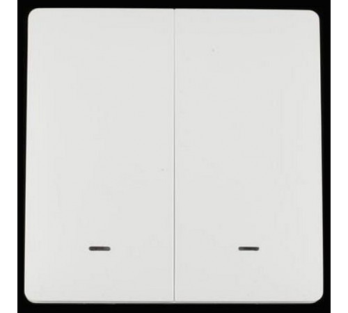 Выключатель беспроводной двухклавишный Aployt APL.0190.00.02 Magnetic track 220