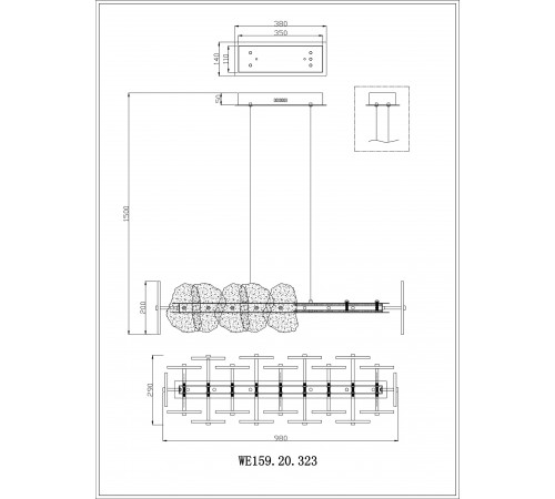 Подвесной светильник Wertmark WE159.20.323 Nicola