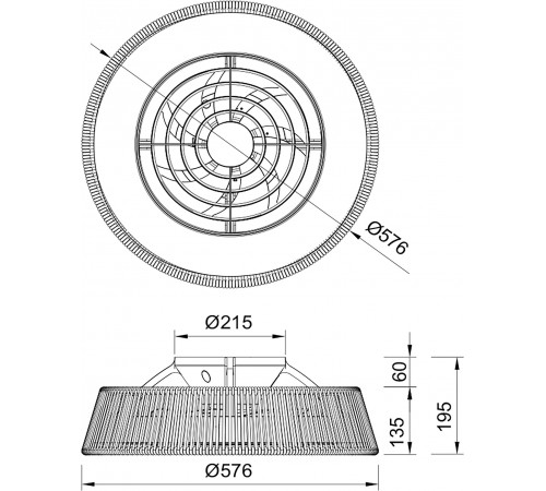 Светильник с вентилятором Mantra (люстры-вентиляторы) 8228 Polinesia