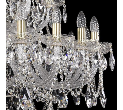 Подвесная люстра Bohemia Ivele Crystal 1411/24+12/460/G 1411