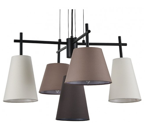 Подвесная люстра Indigo 13032/5P Black Abbinare