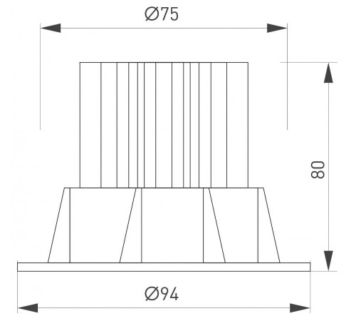 Встраиваемый светильник Arlight 044619 ATOLL
