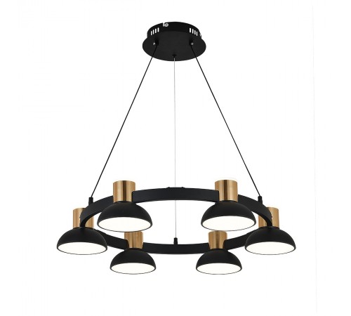 Подвесная люстра Indigo 11059/6P Black Traforo