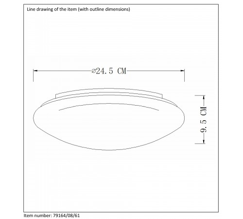 Накладной светильник Lucide 79164/08/61 Bianca-Led