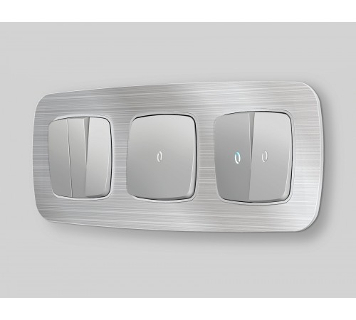 Клавиша для выключателя одноклавишного c подсветкой Quant OP4020