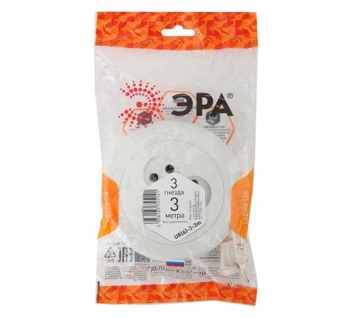 Удлинитель Эра Б0035760 UR(6)-3-3m