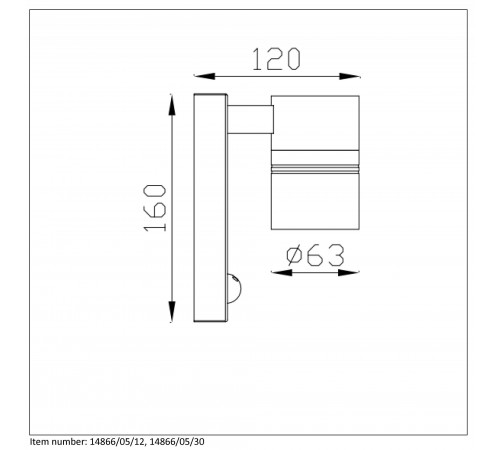 Светильник на штанге Lucide 14866/05/12 Arne-Led