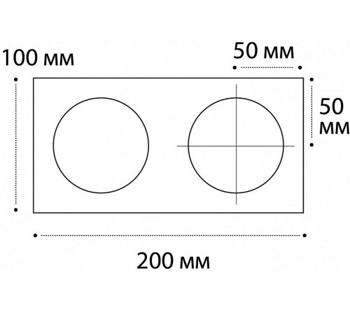 Рамка на 2 светильника Italline IT06-6016 black FR2 IT06-6016