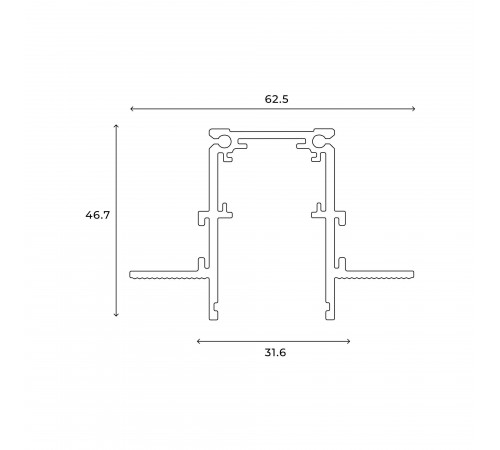 Трек встраиваемый Hesby Lighting 0060 ElDeko
