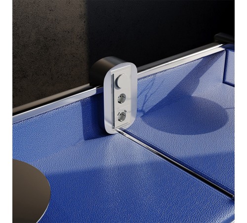 Розетка с заземлением и со шторкой и 2хUSB type A, без рамки Voltum VLS040405 S70