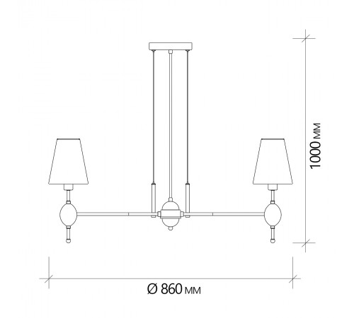 Подвесная люстра Escada 2106/8S Elegy