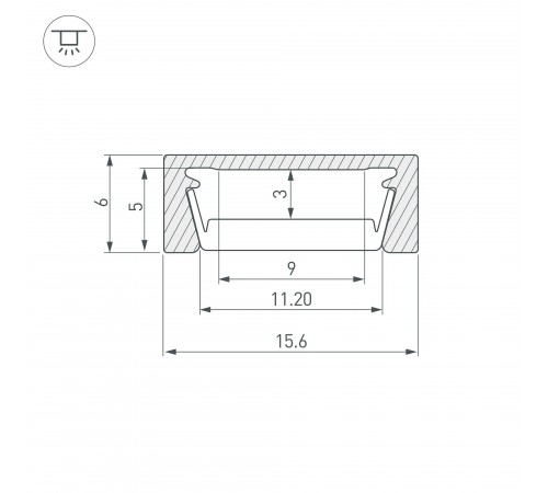 Профиль накладной Arlight 044541 MIC
