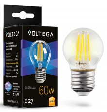 Лампа светодиодная Voltega 7215 Globe E27 6W