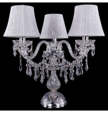 Настольная лампа декоративная Bohemia Ivele Crystal 1403L/3/141-39/Ni/SH41-160 5703