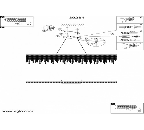 Подвесной светильник Eglo 39284 Antelao