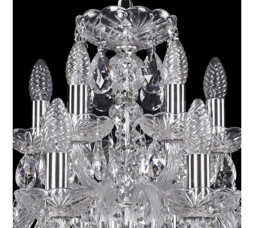 Подвесная люстра Bohemia Ivele Crystal 1402/12+6/240/Ni 1402