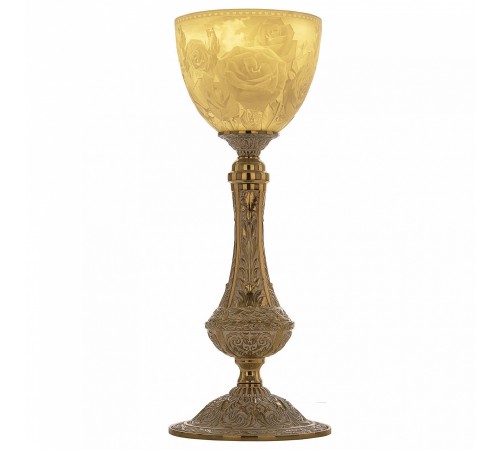 Настольная лампа декоративная Bohemia Ivele Crystal 71100L/15 GW P1 Rose 7100