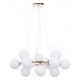 Подвесная люстра LUMINA DECO LDP 6033-15 GD Marsiada