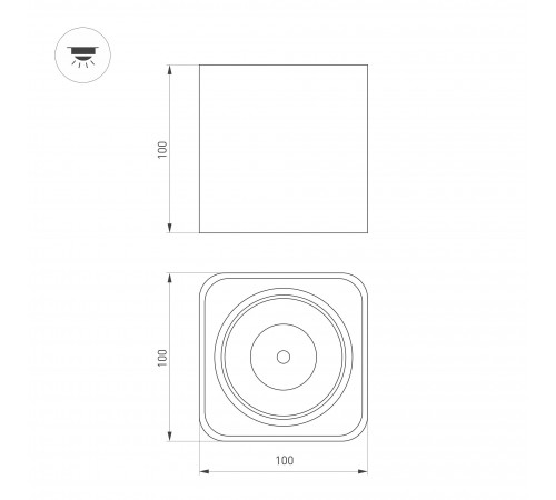 Накладной светильник Arlight 036051 CUBUS