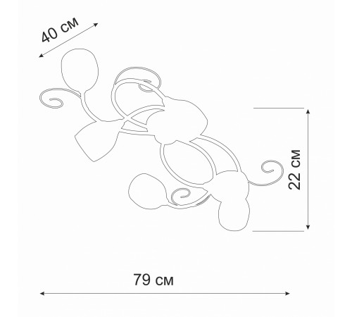 Потолочная люстра Vitaluce V3269-3/6PL V3269
