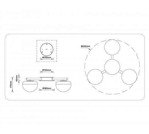 Потолочная люстра Ambrella Light LH12006 LH