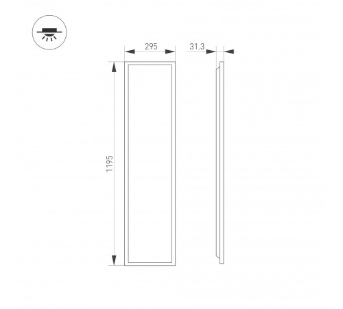 Светильник для потолка Армстронг Arlight 052814 TITAN