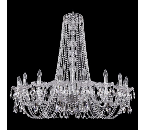 Подвесная люстра Bohemia Ivele Crystal 1402/18/400/h-105/Ni 1402