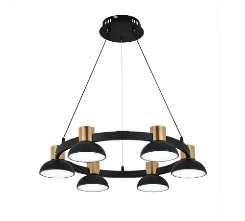 Подвесная люстра Indigo 11059/6P Black Traforo