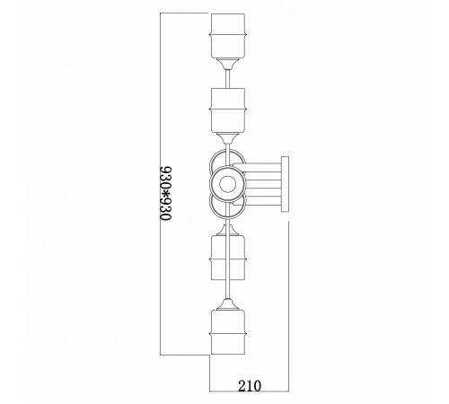 Потолочная люстра Escada 699/8P Mondrian
