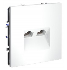 Розетка двойная Ethernet RJ-45 без рамки Voltum VLS060202 S70