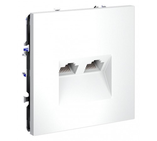 Розетка двойная Ethernet RJ-45 без рамки Voltum VLS060202 S70