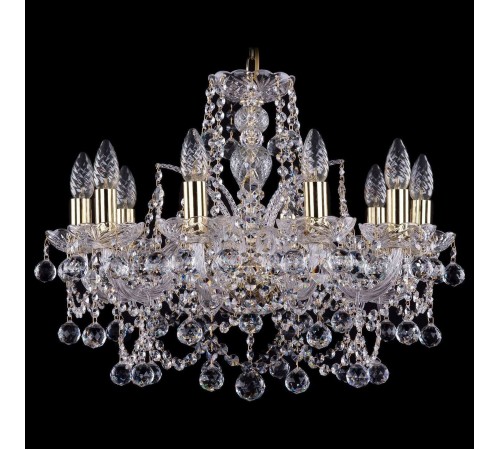 Подвесная люстра Bohemia Ivele Crystal 1411/10/195/G/Balls 1411