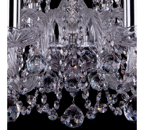 Подвесная люстра Bohemia Ivele Crystal 1402/10/240/Ni/Balls 1402