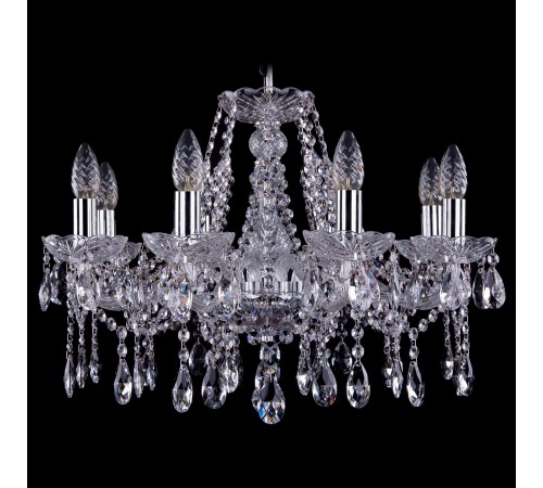 Подвесная люстра Bohemia Ivele Crystal 1413/8/200/Ni 1413