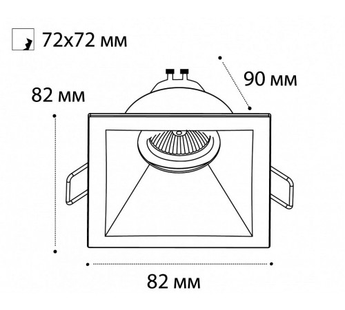 Встраиваемый светильник Italline M01-1011 white M01-1011