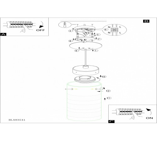 Подвесной светильник Eglo 93541 Olvero