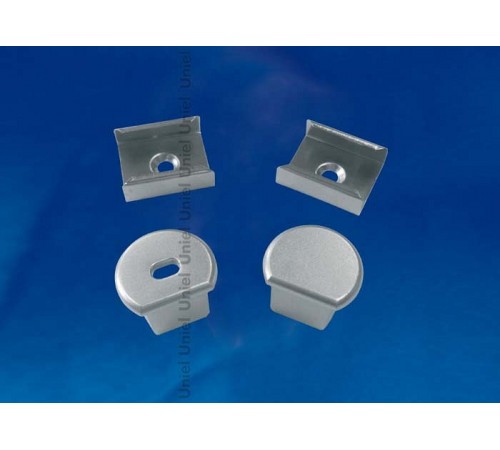 Набор заглушек и скоб для профиля Uniel UL-00000627 UFE-N07 SILVER A POLYBAG