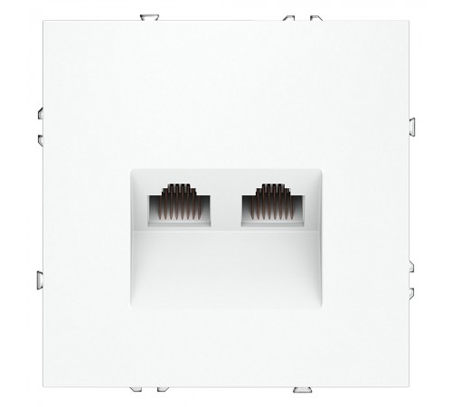 Розетка двойная Ethernet RJ-45 без рамки Voltum VLS060202 S70