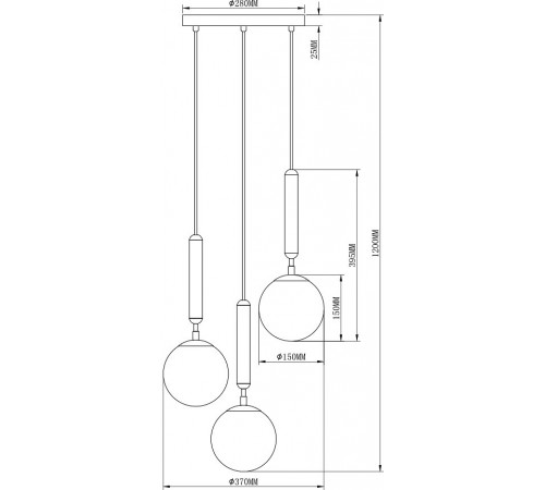 Подвесной светильник Moderli V2851-3P Host