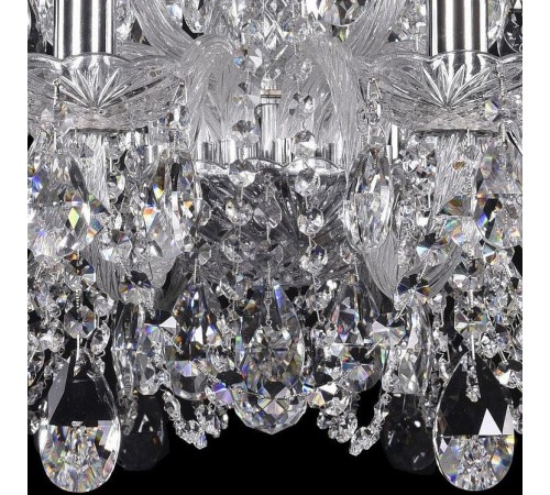 Подвесная люстра Bohemia Ivele Crystal 1402/12+6/240/Ni 1402
