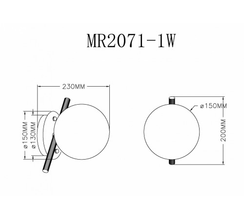 Бра MyFar MR2071-1W Francis