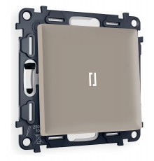 Выключатель проходной одноклавишный с подсветкой Ambrella Volt MA362035 Quant