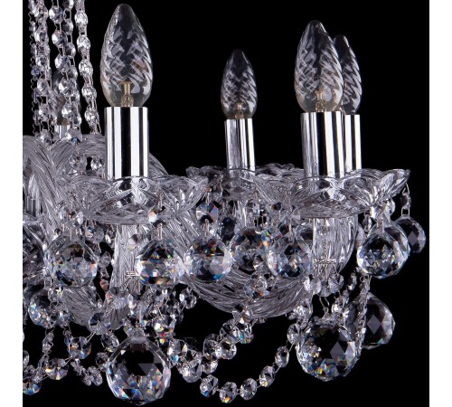 Подвесная люстра Bohemia Ivele Crystal 1402/10/240/Ni/Balls 1402