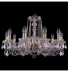 Подвесная люстра Bohemia Ivele Crystal 1402/10/240/G/Leafs 1402