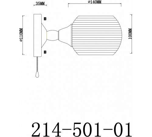 Бра Velante 214-501-01